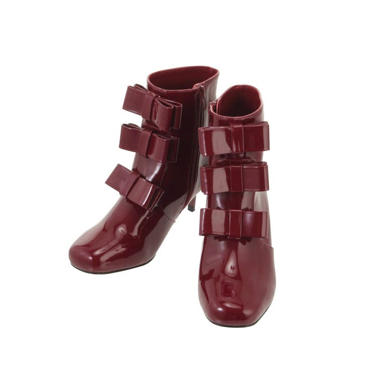 エナメルリボンブーツ[品番：MKSW0020797]｜merry jenny（メリージェ二  