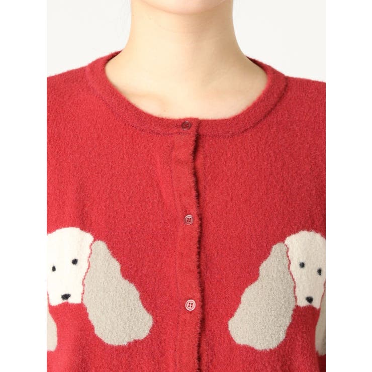 わんわんニットカーディガン[品番：MKSW0021001]｜merry jenny  