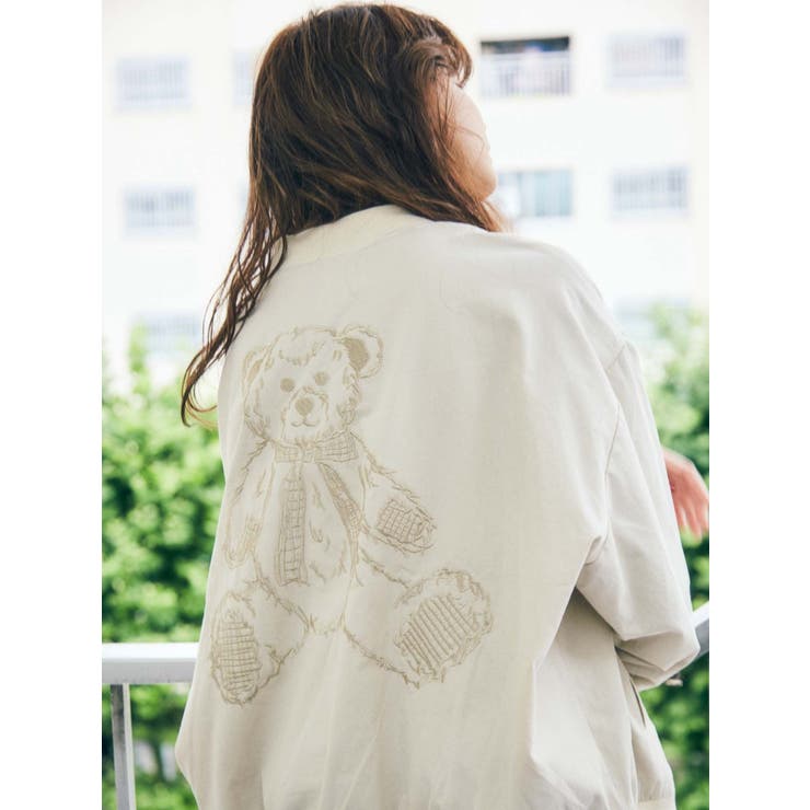 teddy刺繍ブルゾン[品番：MKSW0025109]｜merry jenny（メリージェ二ー