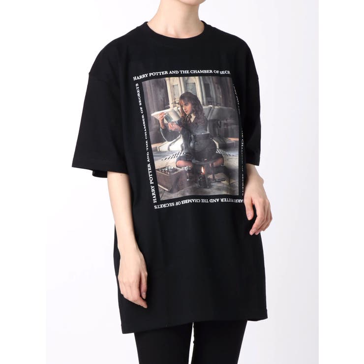 merry jenny ハリーポッター　コラボ　Tシャツ　古着 ハーマイオニーBigTシャツ[品番：MKSW0021575]｜merry jenny