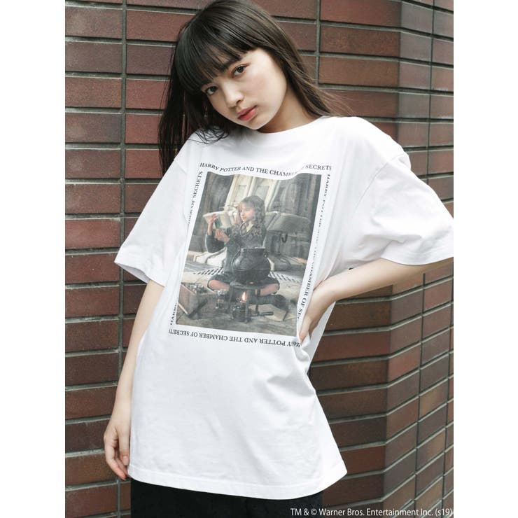 merry jenny ハリーポッター　コラボ　Tシャツ　古着 ハーマイオニーBigTシャツ[品番：MKSW0021575]｜merry jenny
