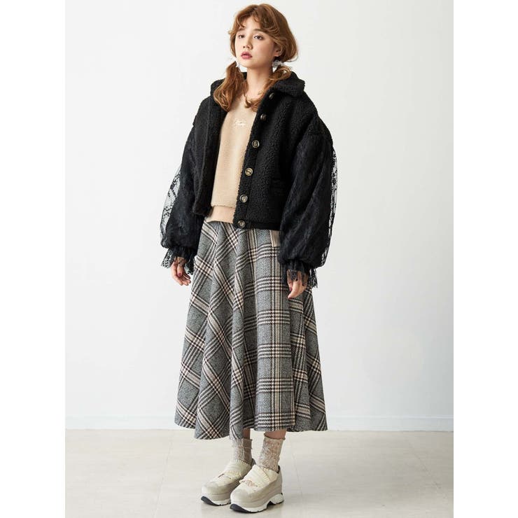 スリーブレースボアジャン[品番：MKSW0025924]｜merry jenny （メリージェ二ー）のレディースファッション通販｜SHOPLIST（ショップリスト）