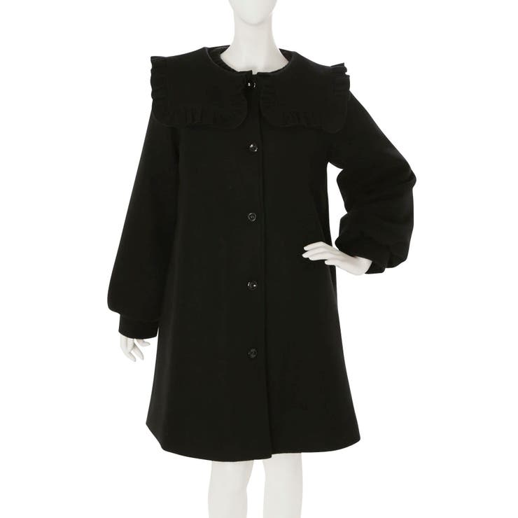 美品　maje マージュ　コート　ネイビー 紺　クリーニング済 美品 maje マージュ コート ネイビー 紺 クリーニング済