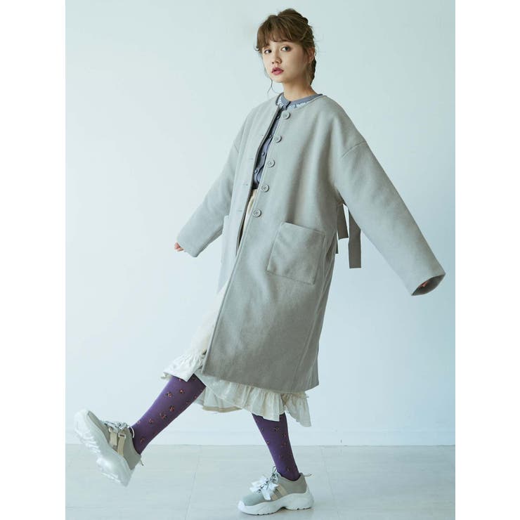 Back Ribbon coat[品番：MKSW0026963]｜merry jenny（メリージェ二ー 