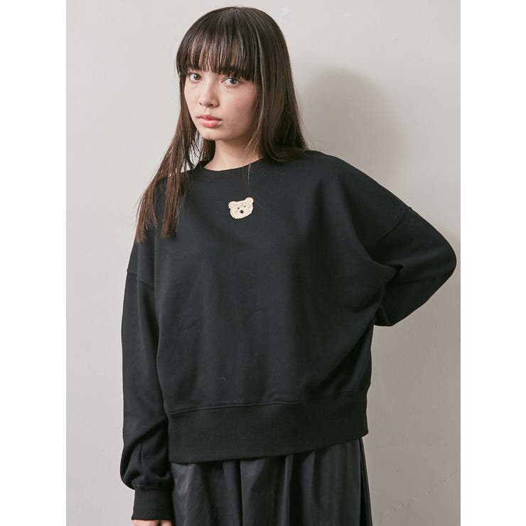 bear faceトレーナー[品番：MKSW0027001]｜merry jenny