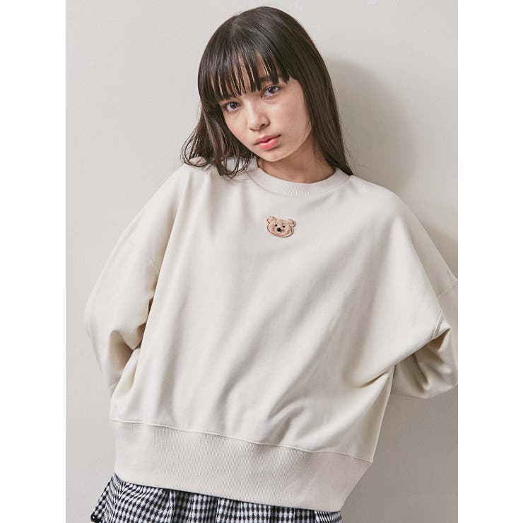 bear faceトレーナー[品番：MKSW0027001]｜merry jenny