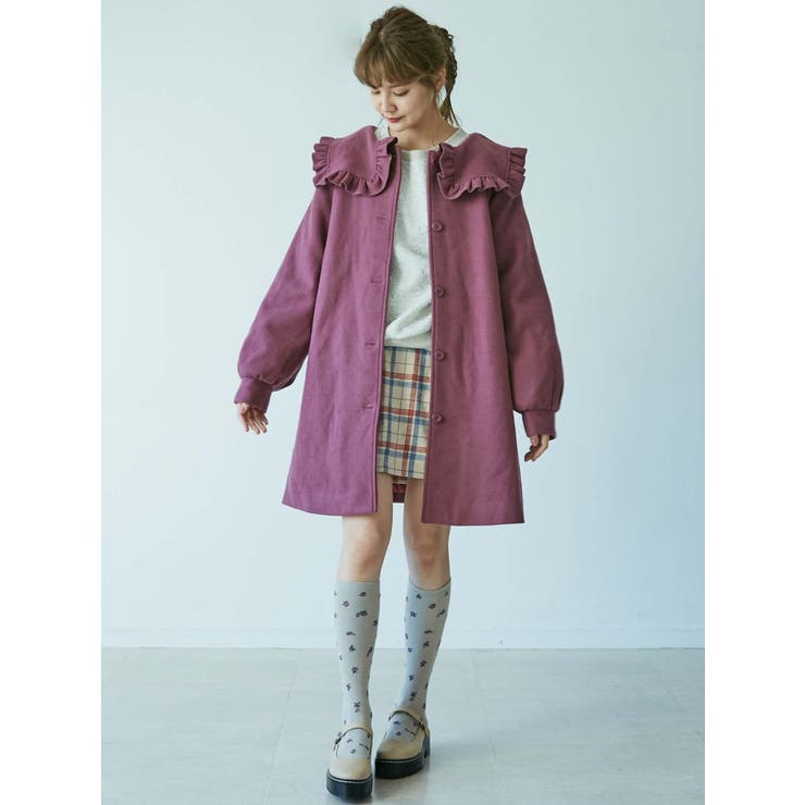Aラインセーラーコート[品番：MKSW0027395]｜merry jenny