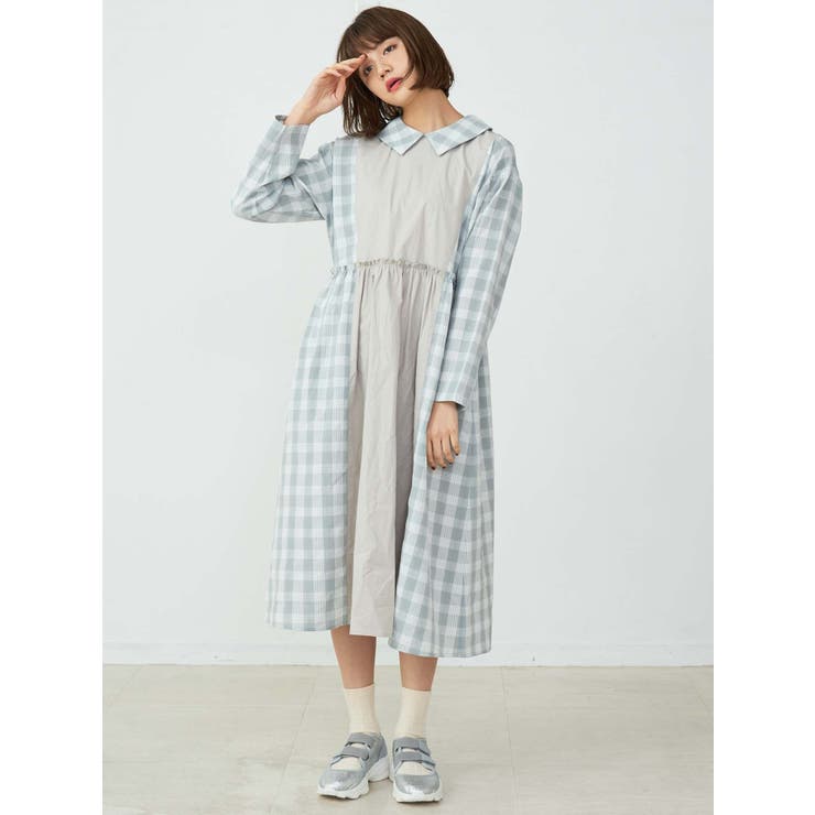 チェックコンビシャツワンピース 品番 Mksw Merry Jenny メリージェ二ー のレディースファッション通販 Shoplist ショップリスト