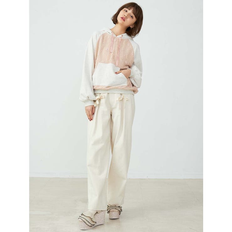 merry jenny リボンワイドパンツ merry jenny（メリージェニー）の「リボンワイドパンツ（）」 - WEAR