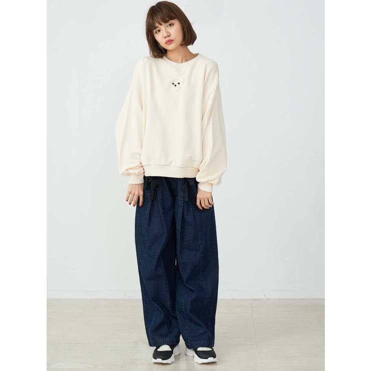 merry jenny リボンワイドパンツ merry jenny（メリージェニー）の「リボンワイドパンツ（）」 - WEAR