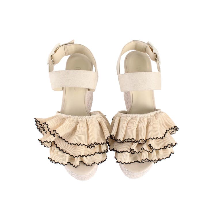 frill glitter厚底サンダル[品番：MKSW0028140]｜merry jenny （メリージェ二ー）のレディースファッション通販｜SHOPLIST（ショップリスト）