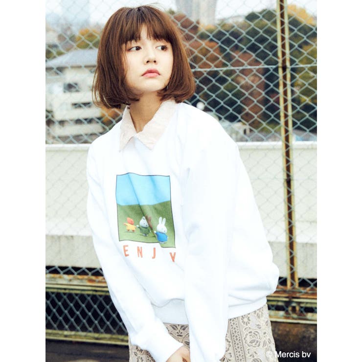 merry jenny ENJOY miffyトレーナー（ホワイト） -靴