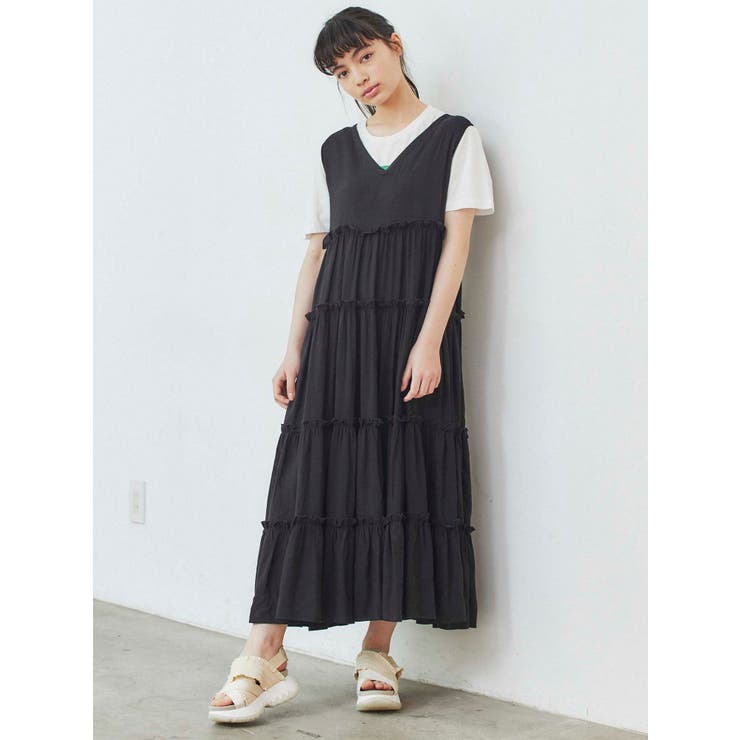 ティアードティアード2wayワンピース[品番：MKSW0030673]｜merry