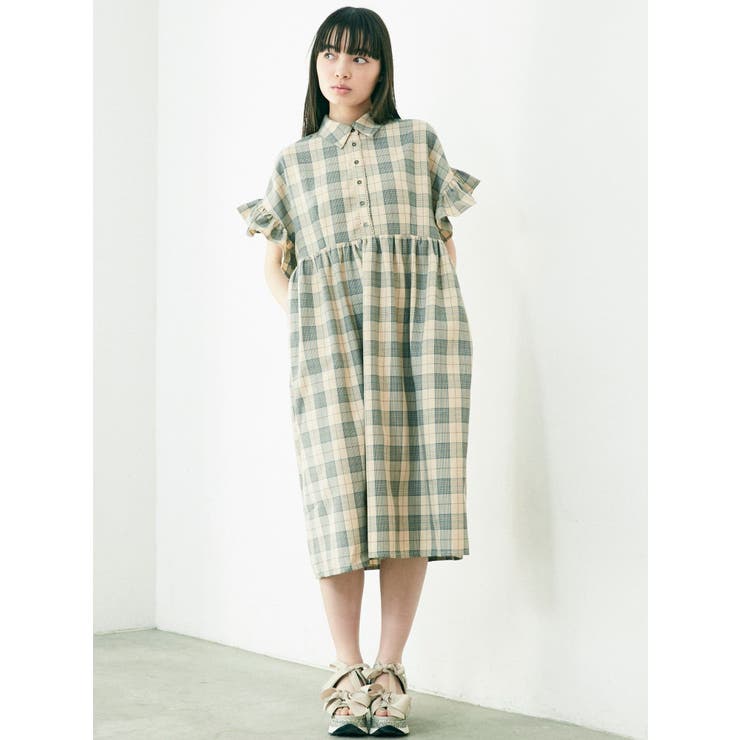 チェックフリルスリーブワンピース 品番 Mksw Merry Jenny メリージェ二ー のレディースファッション通販 Shoplist ショップリスト