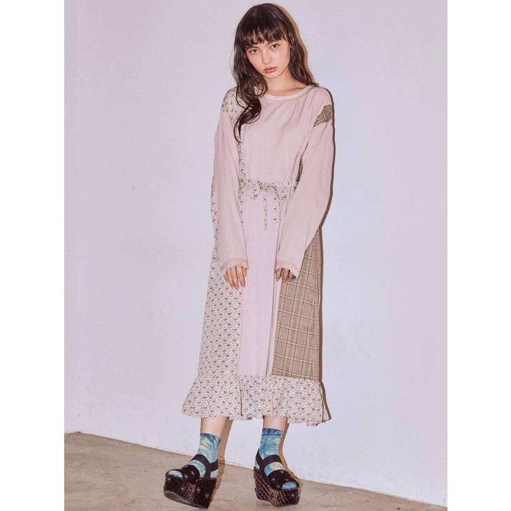 Patchworkワンピース 品番 Mksw Merry Jenny メリージェリー のレディースファッション通販 Shoplist ショップリスト