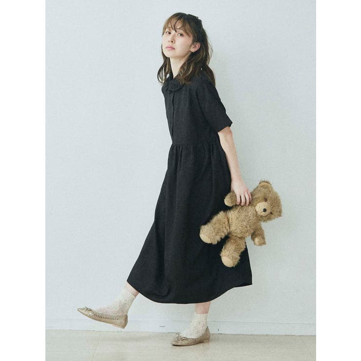 merry jenny オカザキさんの喪服ワンピース(ダマスク柄)ブラック m16221244681_1.jpg?1725535682