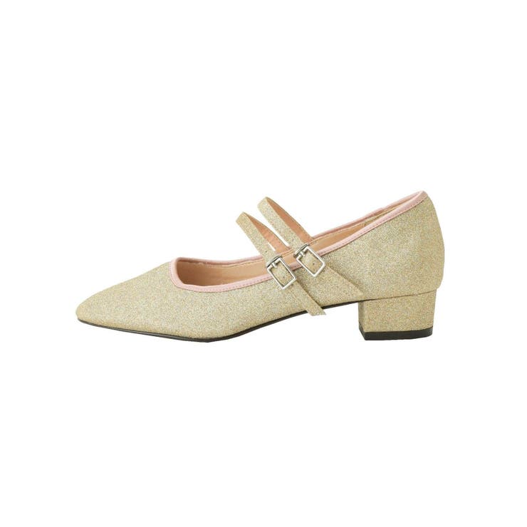 グリッターダブルストラップshoes[品番：MKSW0031315]｜merry