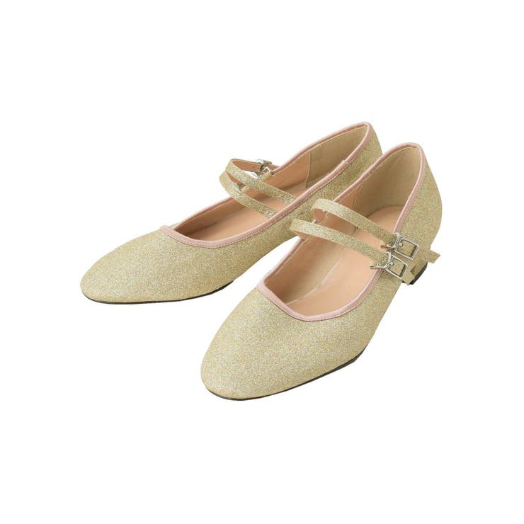 グリッターダブルストラップshoes[品番：MKSW0031315]｜merry