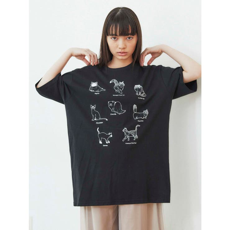 猫図鑑tシャツ 品番 Mksw Merry Jenny メリージェリー のレディースファッション通販 Shoplist ショップリスト