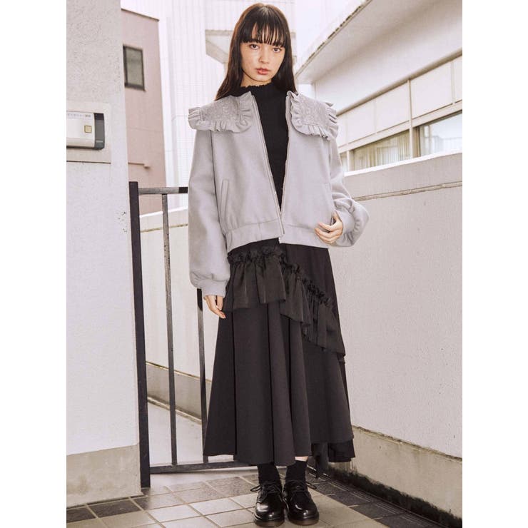 レースセーラーブルゾン[品番：MKSW0033730]｜merry jenny （メリージェ二ー）のレディースファッション通販｜SHOPLIST（ショップリスト）