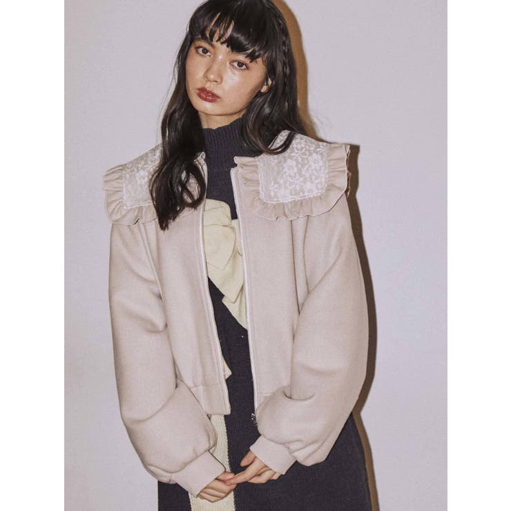 レースセーラーブルゾン[品番：MKSW0033730]｜merry jenny （メリージェ二ー）のレディースファッション通販｜SHOPLIST（ショップリスト）