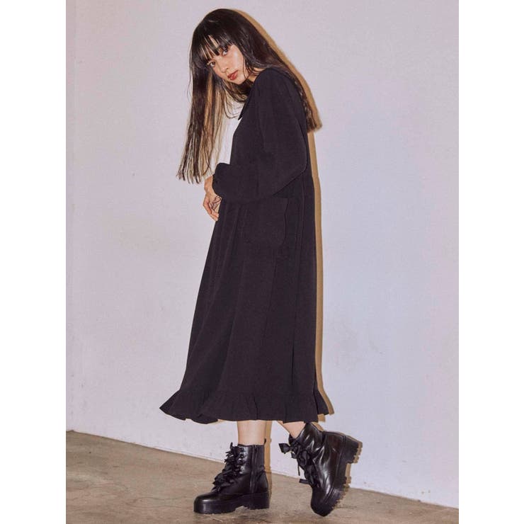 フリルポケットロングワンピース[品番：MKSW0033589]｜merry jenny