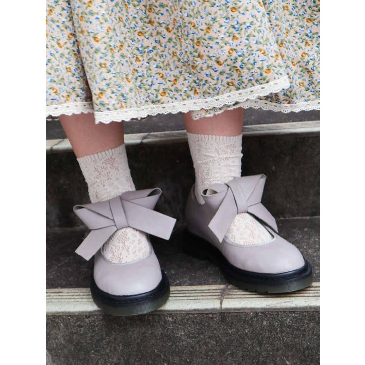 merry jenny リボンラバーシューズ merry jenny 新品 ブルー aurora