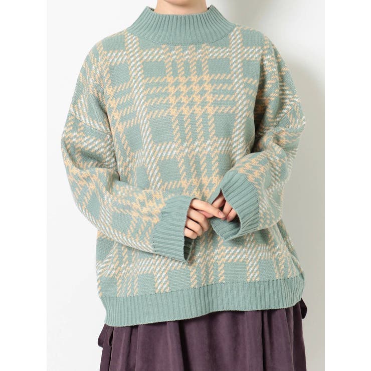 完売 2022ss マーブルジャガードニットプルオーバー スカート セットアップ