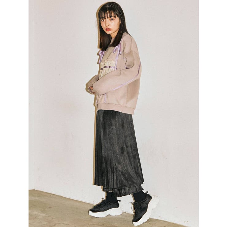 switchレーススウェット[品番：MKSW0034145]｜merry  jenny（メリージェ二ー）のレディースファッション通販｜SHOPLIST（ショップリスト）