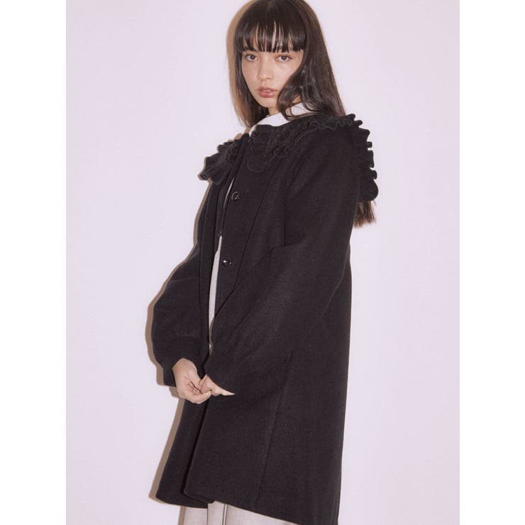 レースセーラーAラインコート[品番：MKSW0035029]｜merry jenny