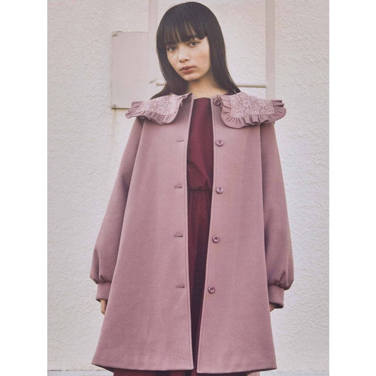 レースセーラーAラインコート[品番：MKSW0035029]｜merry jenny
