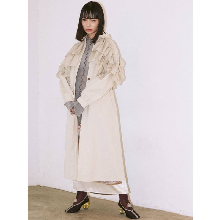 ラグランフリルトレンチコート 品番 Mksw Merry Jenny メリージェリー のレディースファッション通販 Shoplist ショップリスト