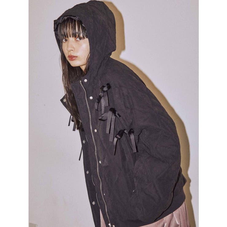 ◆ShaTin(シャティン)リボンポイント キルティングジャケット ◇ShaTin(シャティン)リボンポイント キルティングジャケット