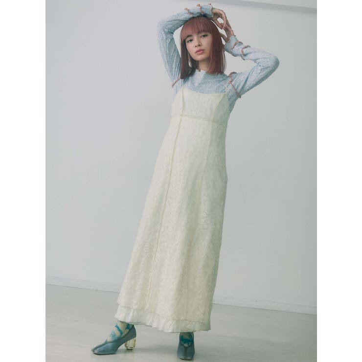 ワンピース louren / lace camisole onepiece LAULEN（ローレン）の「camisole long dress（ワンピース）」 - WEAR