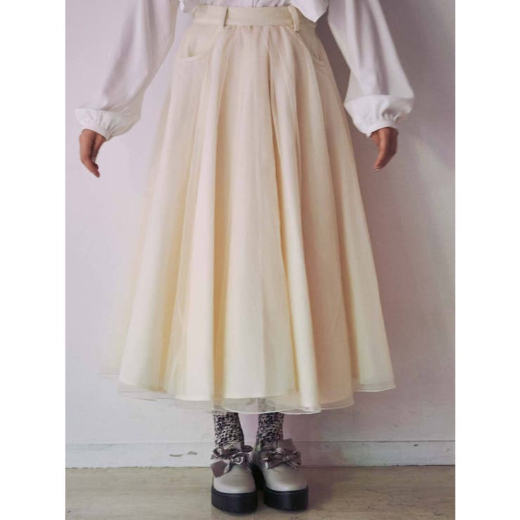 ドッキングチュールスカート[品番：MKSW0035335]｜merry jenny  