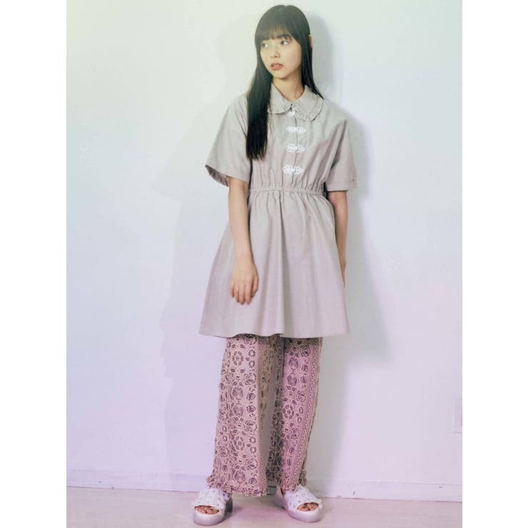 美品　merry jenny ノースリーブミニワンピース チュールパフスリーブミニワンピース[品番：MKSW0065270]｜merry
