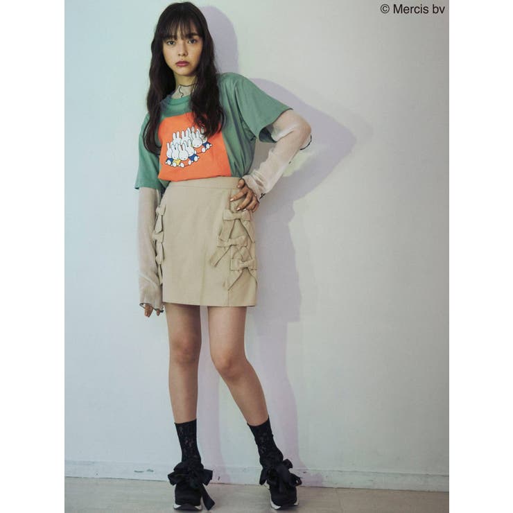 リボンがならんだミニスカート 品番 Mksw Merry Jenny メリー ジェリー のレディースファッション通販 Shoplist ショップリスト