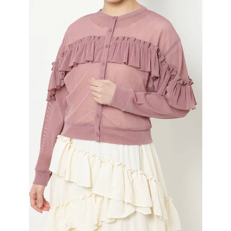 merry jenny カーディガン フリルニットソーカーディガン[品番：MKSW0037037]｜merry jenny