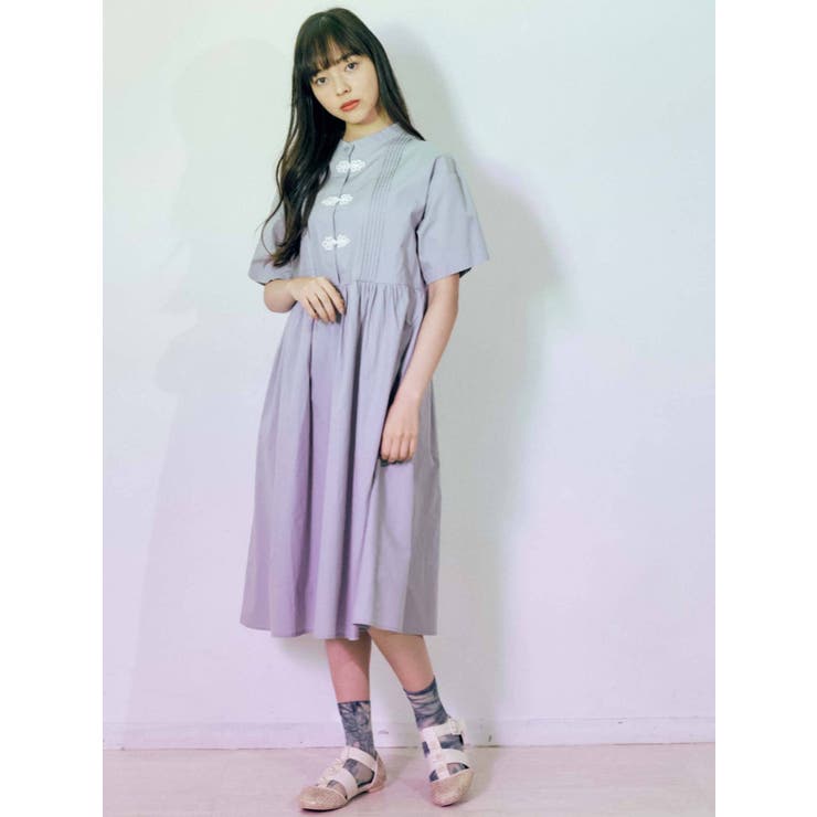 ピンタックチャイナボタンワンピース 品番 Mksw Merry Jenny メリージェリー のレディースファッション通販 Shoplist ショップリスト