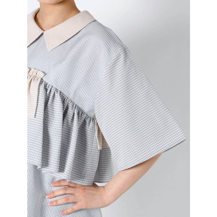 ギンガムパッチワークワンピース 品番 Mksw Merry Jenny メリージェリー のレディースファッション通販 Shoplist ショップリスト