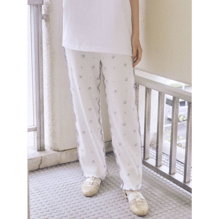 merry jenny 花柄カーゴパンツ（floral thermal pants[品番