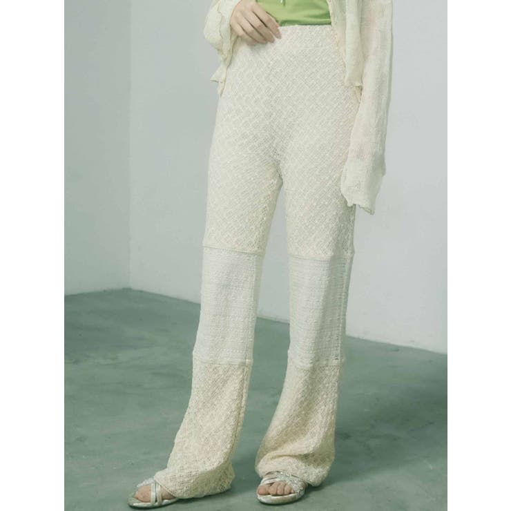 switchレースフレアパンツ[品番：MKSW0036843]｜merry jenny