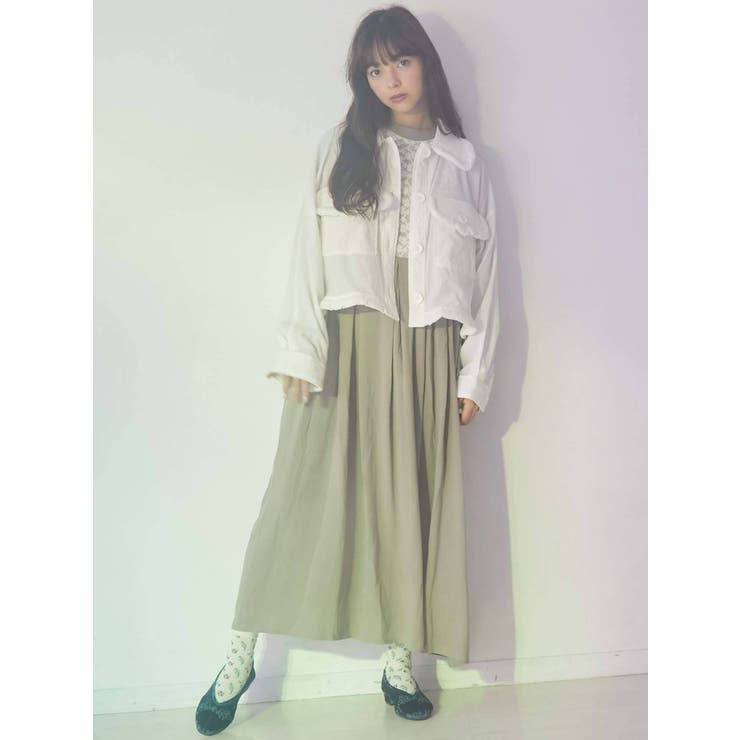 fuwaレースカラージャケット[品番：MKSW0038920]｜merry jenny