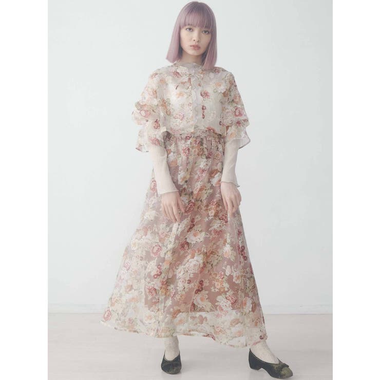 Gardenerエアリーロングスカート[品番：MKSW0038674]｜merry jenny