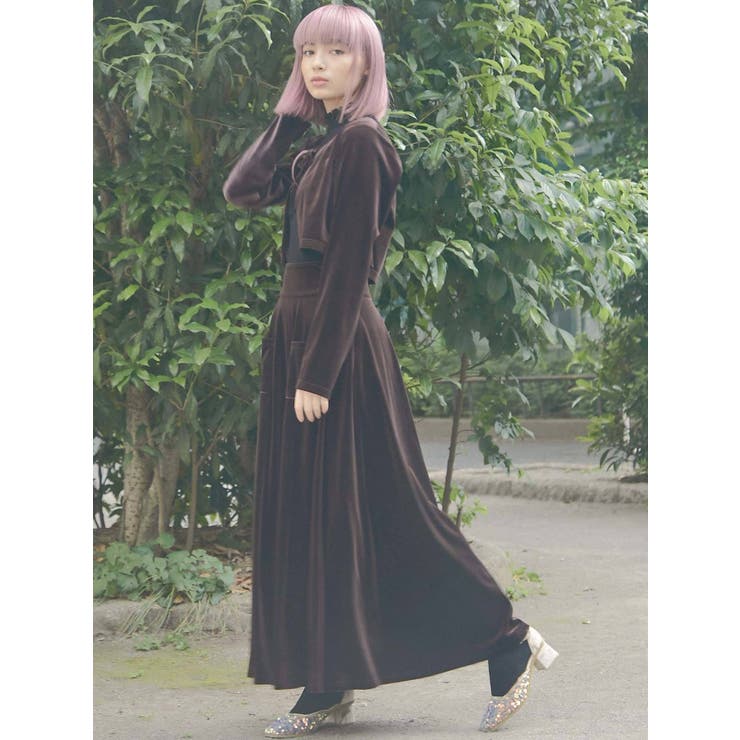 merry jenny スパンコールベロアミュール merry jenny（メリージェニー）の「スパンコールベロアミュール