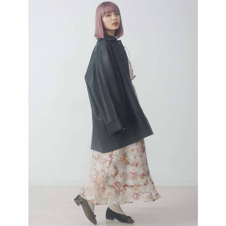 more loose フェイクレザージャケット[品番：MKSW0038699