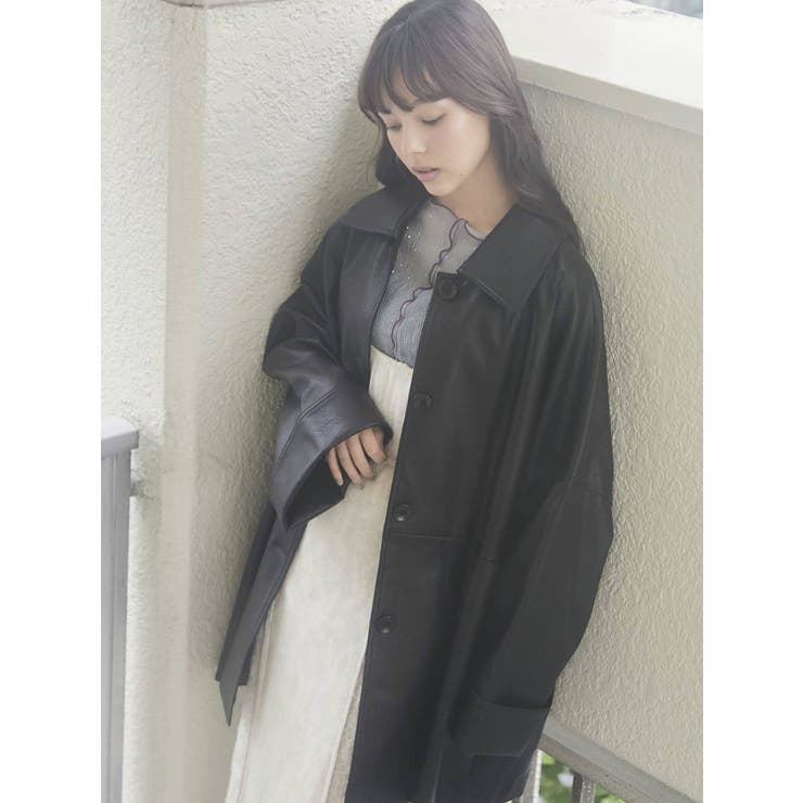 more loose フェイクレザージャケット[品番:MKSW0038699 more loose フェイクレザージャケット[品番:MKSW0038699