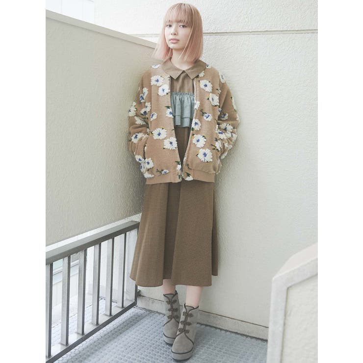 fluffy pattern jacket[品番：MKSW0040094]｜merry  jenny（メリージェ二ー）のレディースファッション通販｜SHOPLIST（ショップリスト）