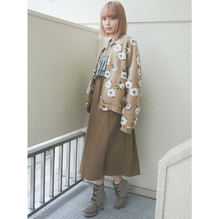 fluffy pattern jacket[品番：MKSW0040094]｜merry  jenny（メリージェ二ー）のレディースファッション通販｜SHOPLIST（ショップリスト）