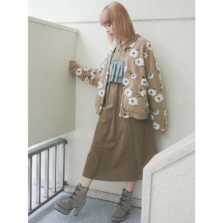 fluffy pattern jacket[品番：MKSW0040094]｜merry  jenny（メリージェ二ー）のレディースファッション通販｜SHOPLIST（ショップリスト）